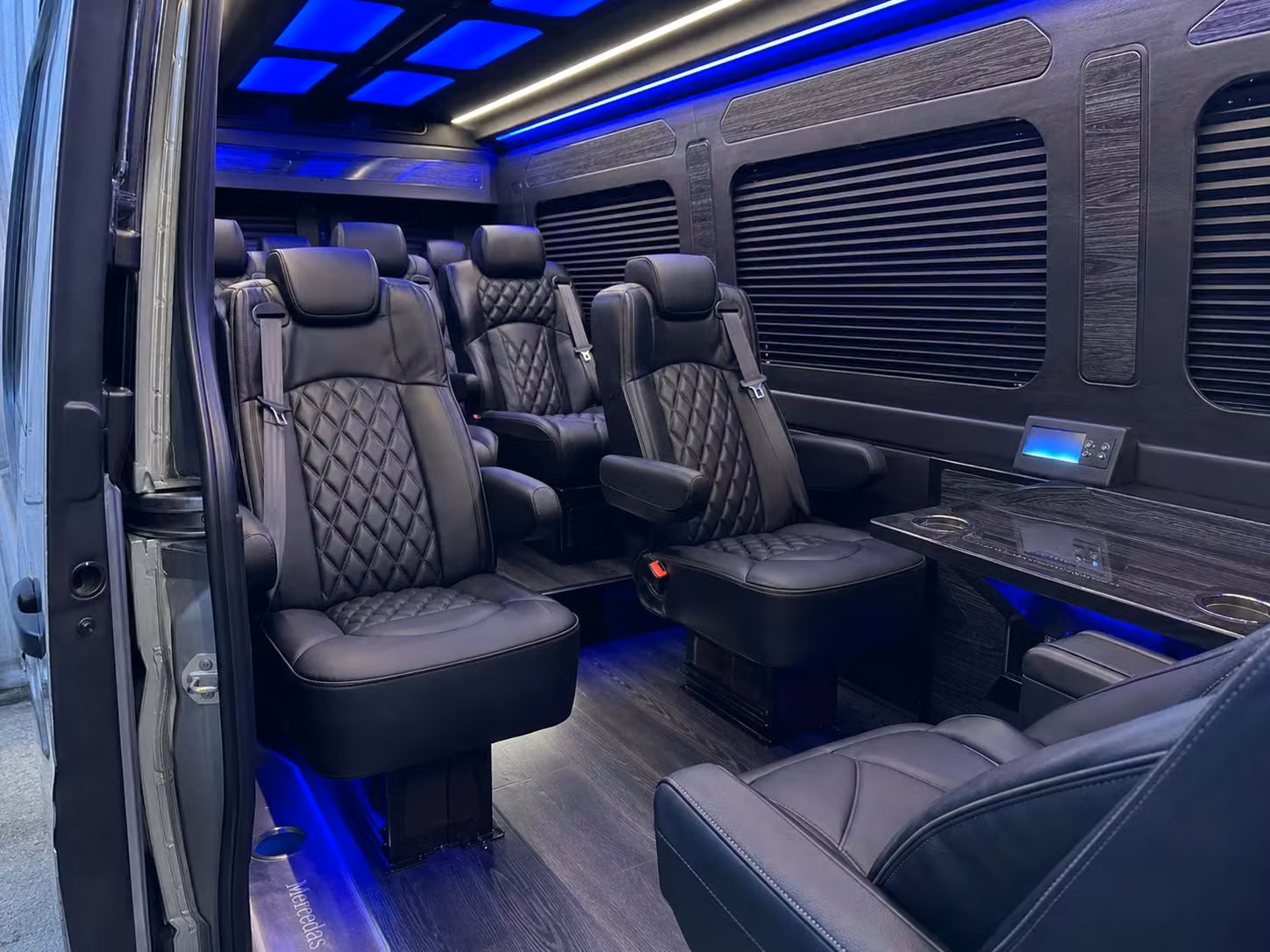 sprinter van with driver inside